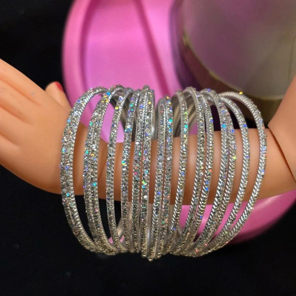 Colorful Bangles Set made by Local Artisans.Assorted colors FOR 7/8/9/10yr girls